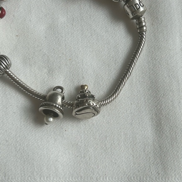 Wedding Panadora silver charm - wedding bell - Picture 2 of 3